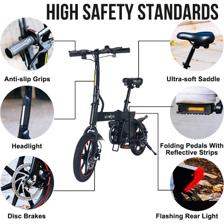 Windgoo B20 14 inch Folding E-Bike With Mobile APP