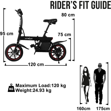 Windgoo B20 14 inch Folding E-Bike With Mobile APP