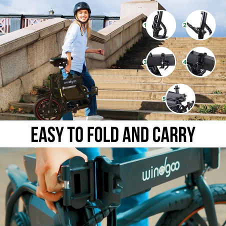 Windgoo B20 14 inch Folding E-Bike With Mobile APP