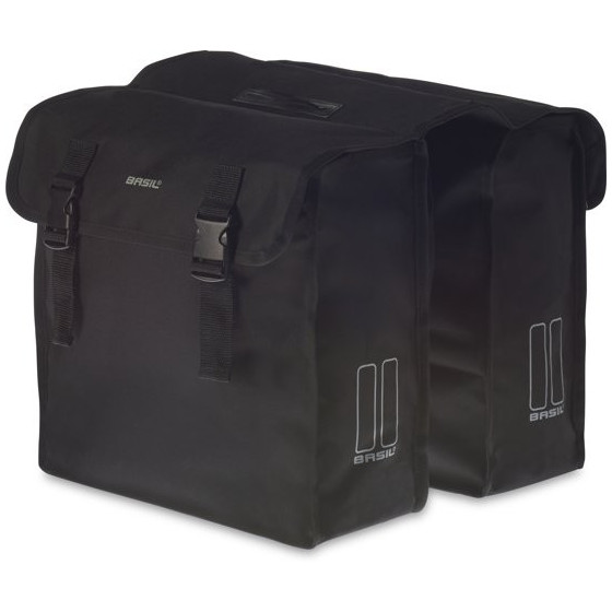 Basil Mara Xl Dubbele Fietstas 35-liter Zwart