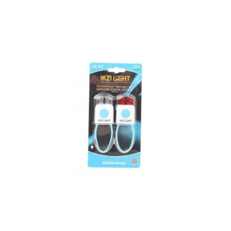IKZI-Light LED set voor+achter wit