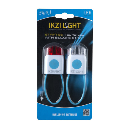 IKZI LICHT LED set voor+achter elastiek wit