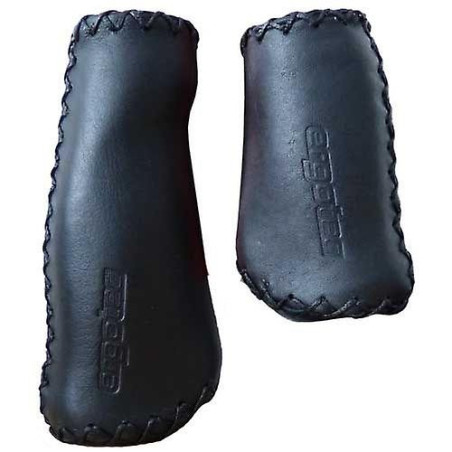 Ergotec Set Handvatten Rio Leder 135/92mm zwart (134.5mm)