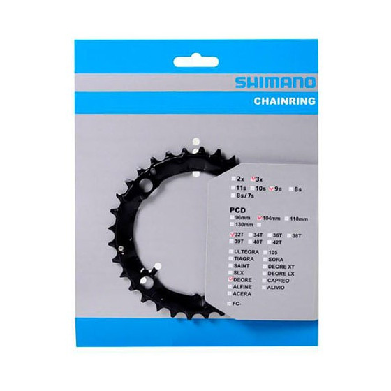 Shimano Chainring Deore Fc-m480 32t 9s 104mm Black