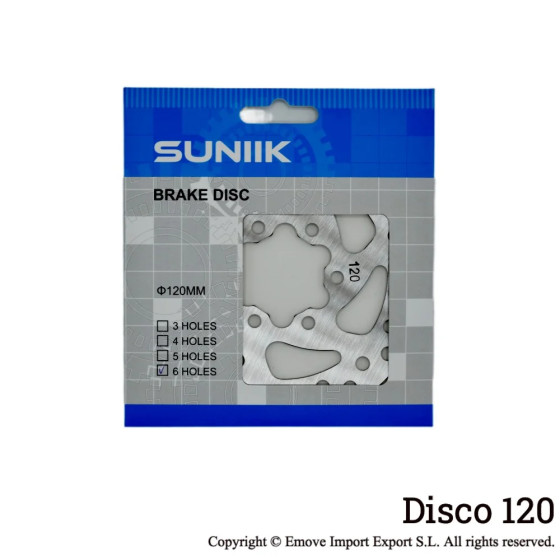 Brake disc for Cecotec Outsider Bongo series A 120mm