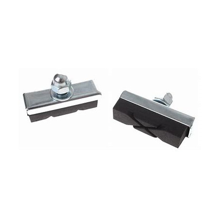 Elvedes Remblokken X-groove Knijprem 40 X 13 Mm Zw/zil 2 Stuks