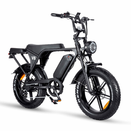 Ouxi V8.3 Fatbike Legal version E-bike without throttle 15 Ah Battery 250W motor - Black
