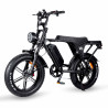 Ouxi V8.3 Fatbike Legal version E-bike without throttle 15 Ah Battery 250W motor - Black