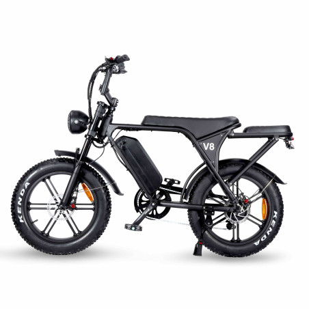 Ouxi V8.3 Fatbike Legal version E-bike without throttle 15 Ah Battery 250W motor - Black