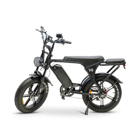 Ouxi V8.3 Fatbike Legal version E-bike without throttle 15 Ah Battery 250W motor - Black