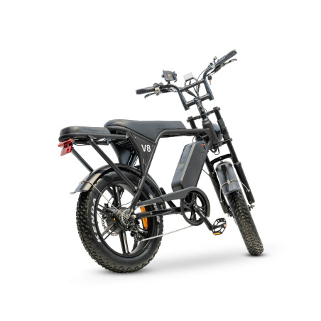Ouxi V8.3 Fatbike Legal version E-bike without throttle 15 Ah Battery 250W motor - Black