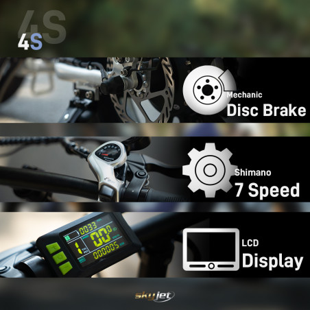 RKS RV-10 / Sky Jet 4S Electric Bike 250W / 36V/15Ah Samsung Battery / 540 Wh