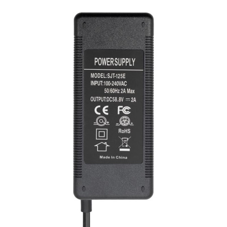 52 V charger (58.8 V) 2A with DC and GX connectors