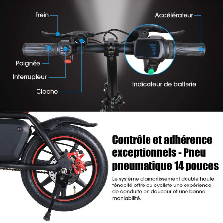 Windgoo B20 14 inch Folding E-Bike With Mobile APP